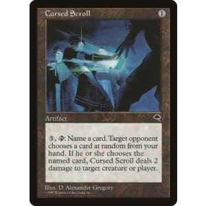 Cursed Scroll (アーティファクト) Tempest Magic the Gathering Tempest Single Cursed Scroll - NEAR MINT (NM